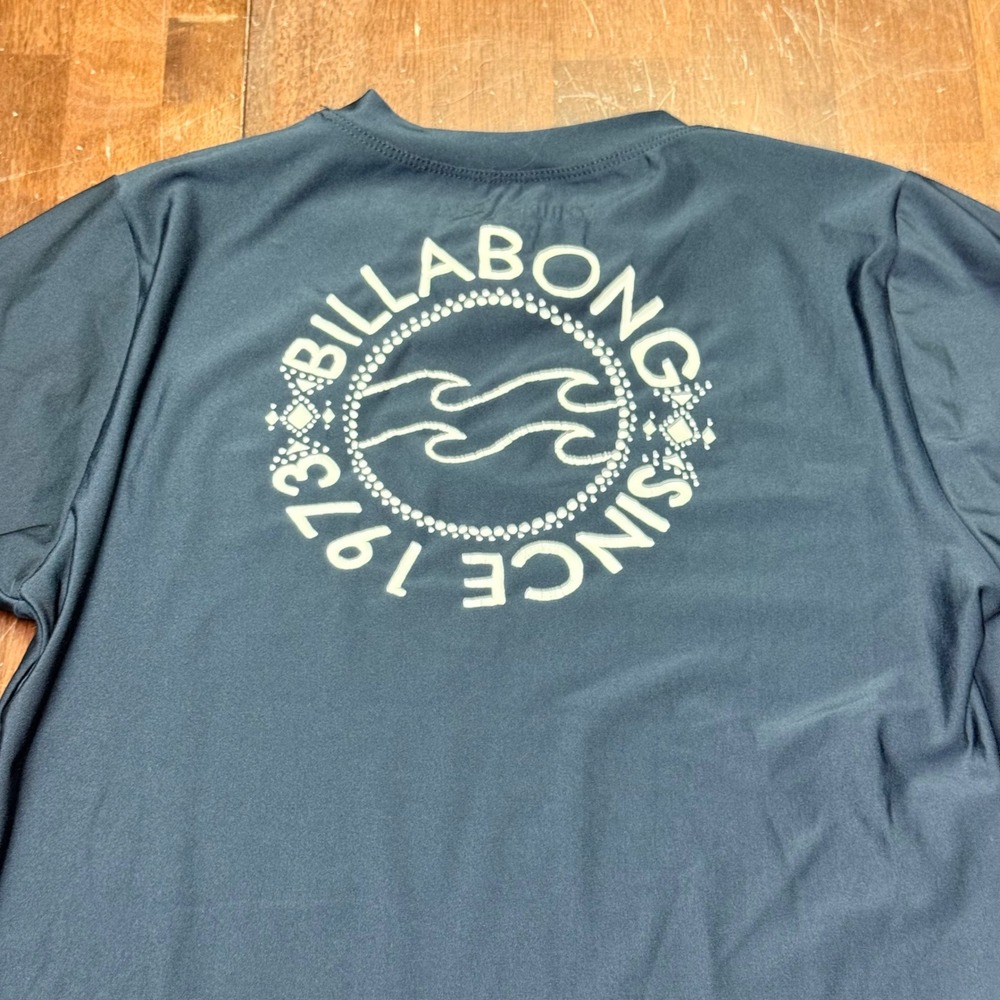 Billabong Rash Guard Kids‎ Large Black Long Sleeve UV Protection Sun Swim Shirt